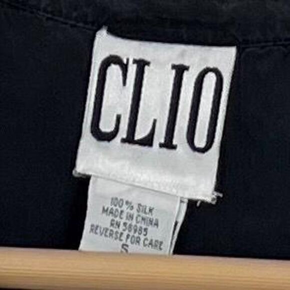 vintage 90s silk poet blouse sleeveless ruffles ruffled - Picture 2 of 6